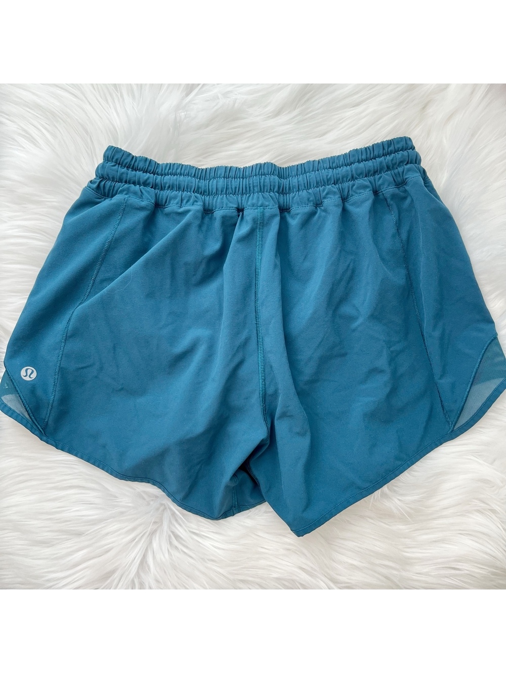 Lululemon Hotty Hot Short II 4” Teal Green Size 6 Low Rise Lined Running
